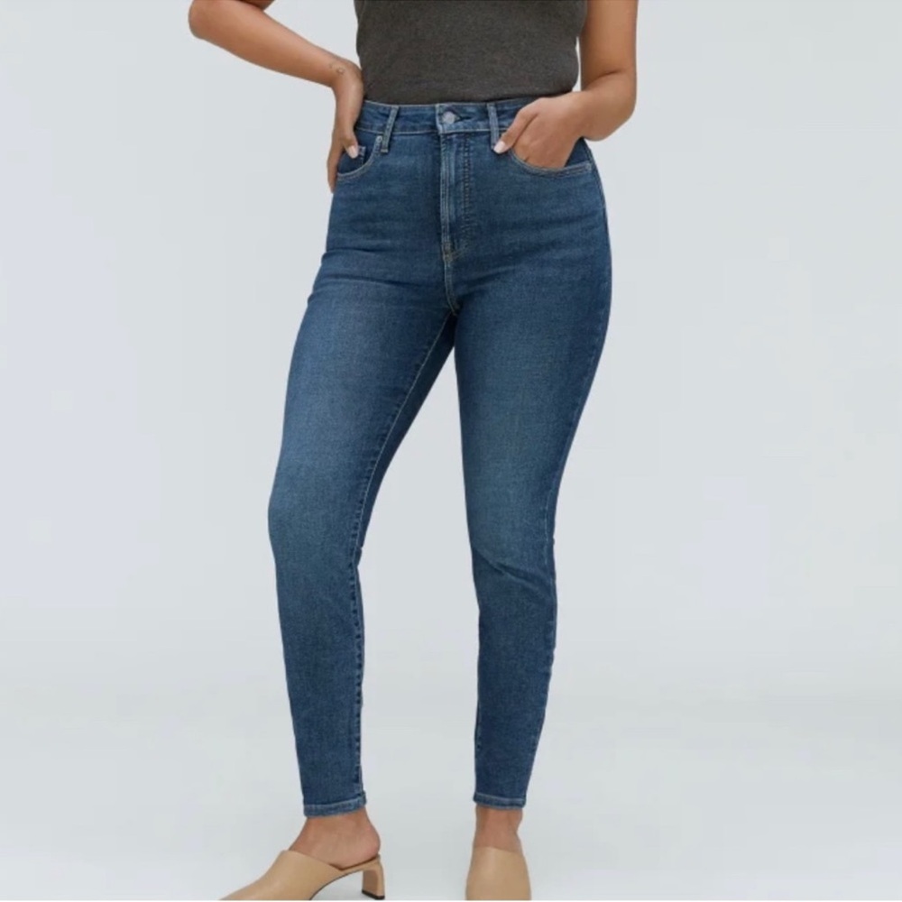Everlane The Curvy High-Rise Skinny Jean blue denim size 29